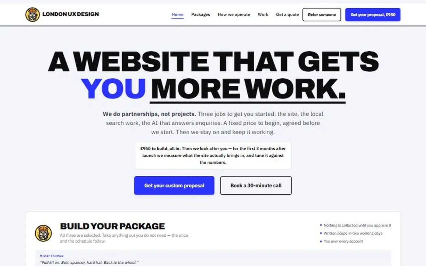londonuxdesign.co.uk site screenshot